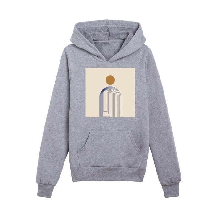 Nordic Blue Arch Classic Kids Pullover Hoodie