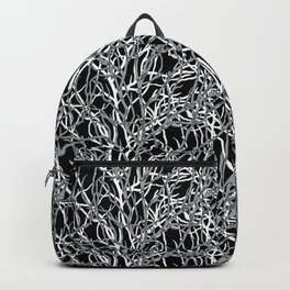 Black Delicate Branches Backpack