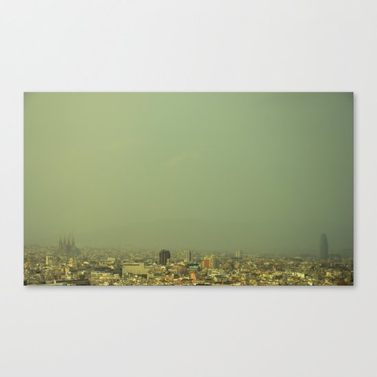 Barcelona Skyline Canvas Print