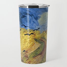 Wheatfield with Crows by Vincent van Gogh Travel Mug