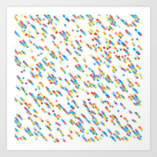 squares salad Art Print
