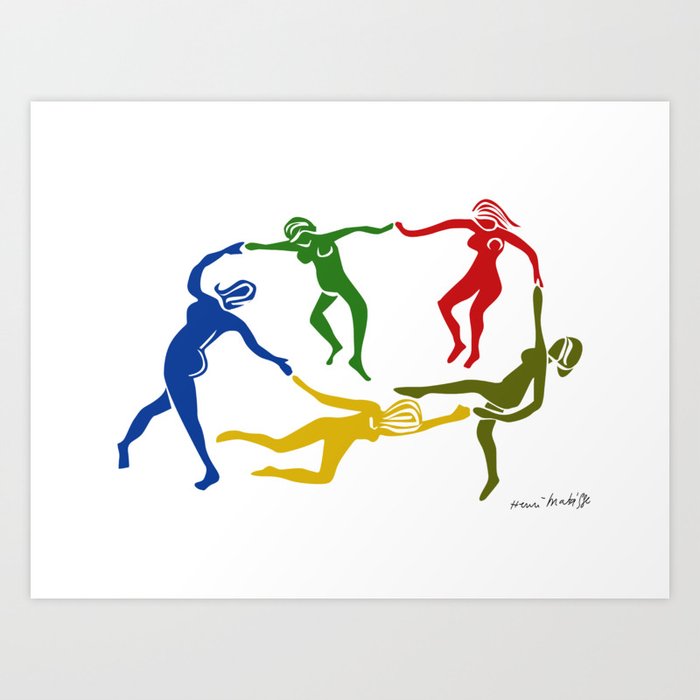 Matisse - The Dance v3 Art Print