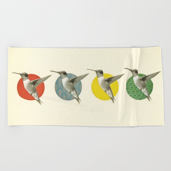 The Hummingbird Dance Beach Towel