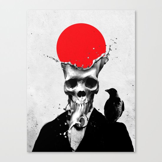 SPLASH SKULL Canvas Print