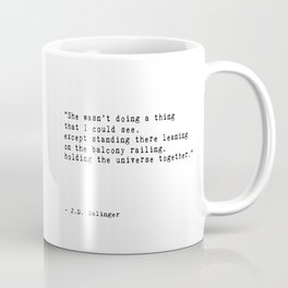 J. D. Salinger Quote Printable  'A Girl I Knew' Coffee Mug | Typewriterfont, Literaturequote, Graphicdesign, Blackandwhite, Vintagefont, Americanwriter, Agirliknew, Lovequote, Minimaltype 