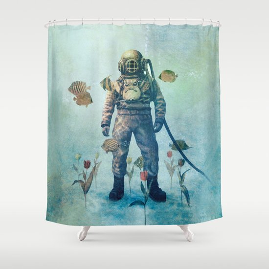 Deep Sea Garden Shower Curtain