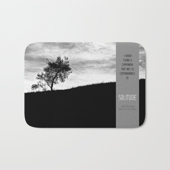 Henry David Thoreau - Solitude Bath Mat