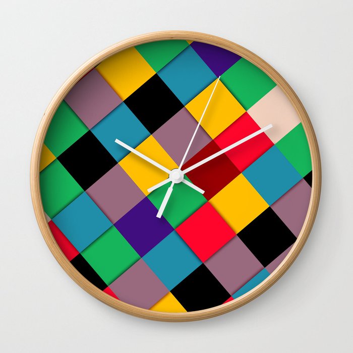 fool color pattern  Wall Clock