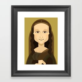 Mona Lisa Smile Framed Art Print