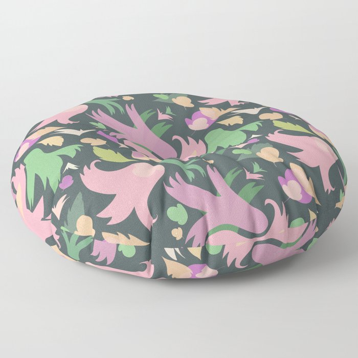 The powerful and pink spring is coming Floor Pillow