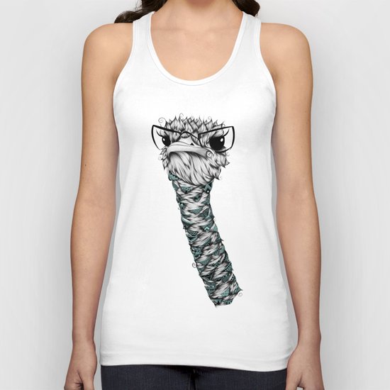 Poetic Ostrich Unisex Tank Top