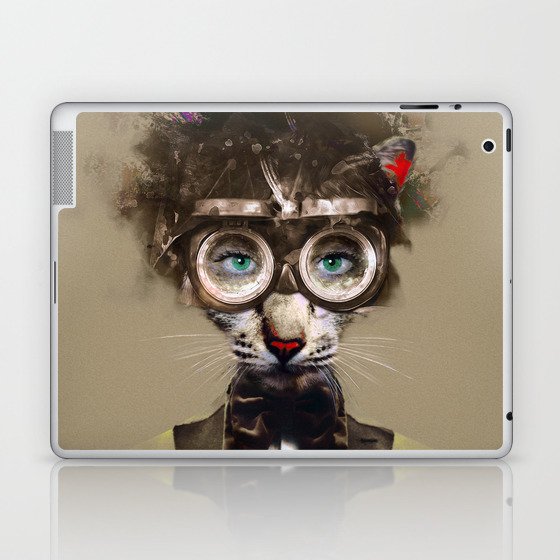 Steampunk Cat Laptop & iPad Skin