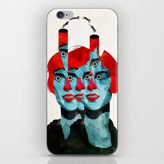 The cats in my head iPhone Skin