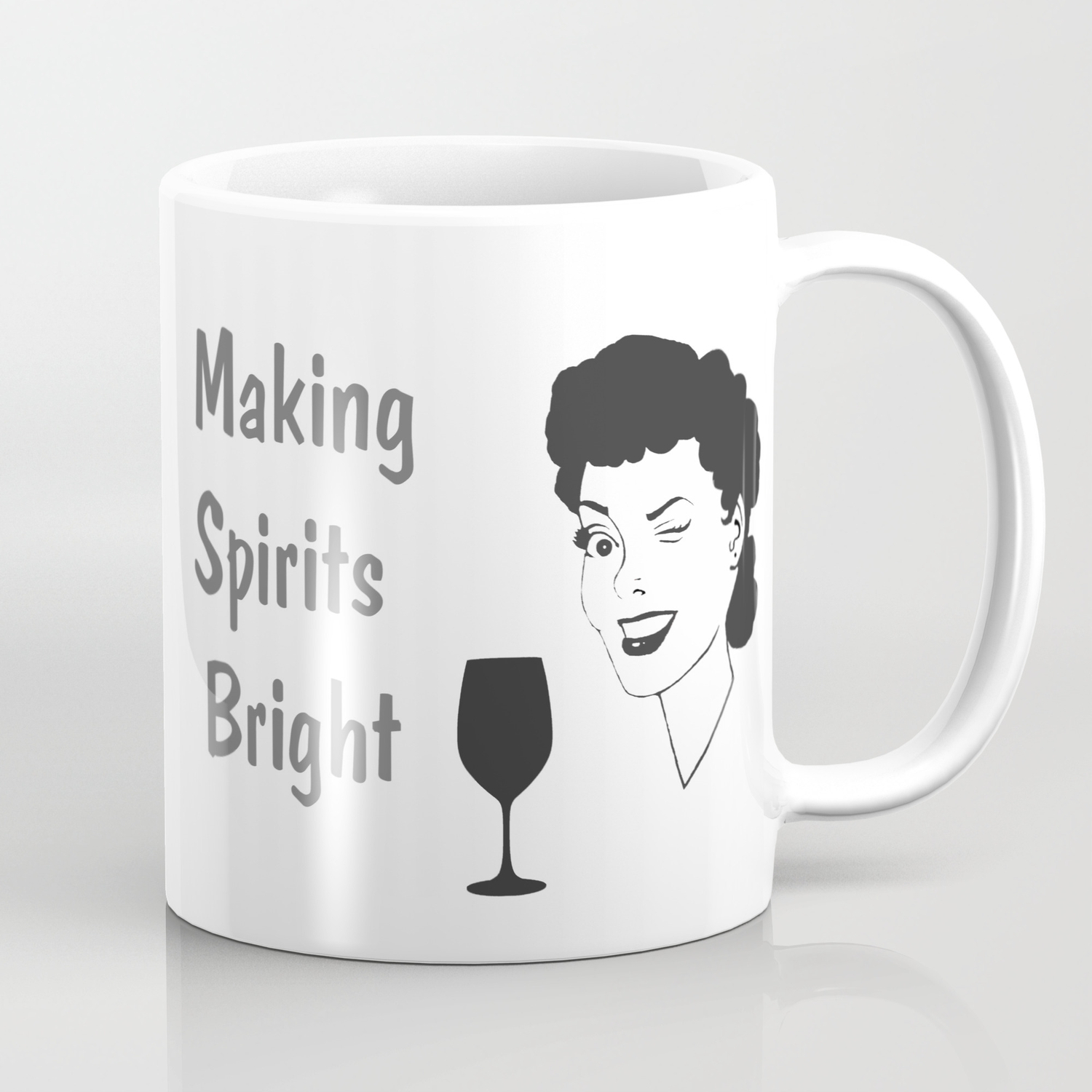 holiday glass mugs
