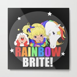Rainbow Brite and Friends! Metal Print | Sprite, Rainbowbright, 90Snostalgia, 80Scartoon, Twink, 80Skids, 90Scartoon, Starlitehorse, Starlite, 80Snostalgia 