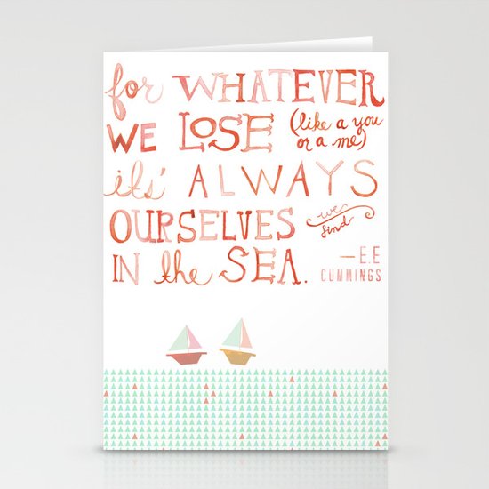 for whatever we lose. .. Stationery Cards