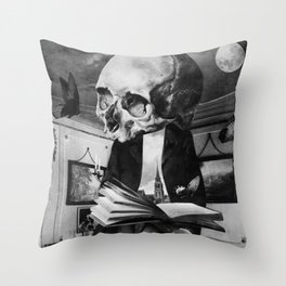 Inspirational Gift for Philosopher Scientist Writer or Bookworm Throw Pillow