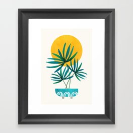 Little Palm + Sunshine Framed Art Print