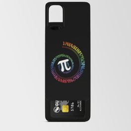 Rainbow Math Geek Mathematician Pi Day Android Card Case