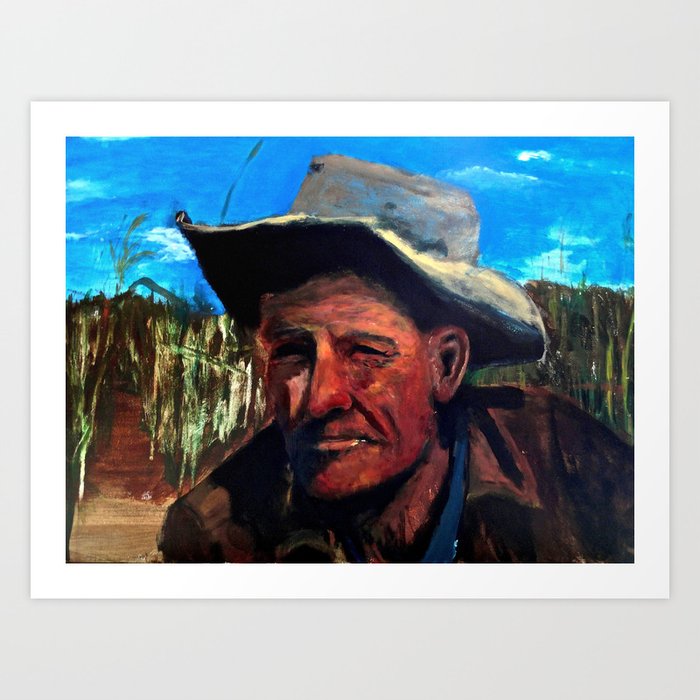 Man In Field Art Print