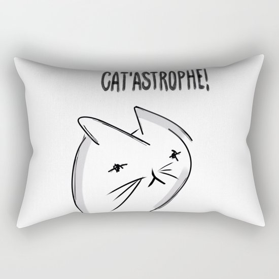 It's a Cat 'astrophe!!! Rectangular Pillow