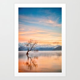 Lake Wanaka, Otago, New Zealand Art Print