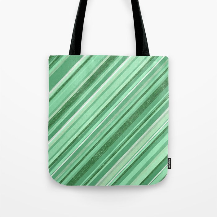 Diagonal Stripe Pattern 3 Tote Bag