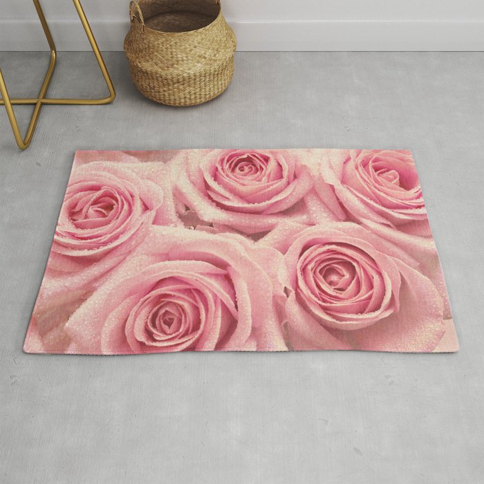 For the love of pink roses Rug