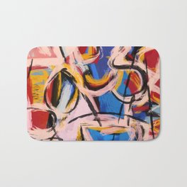 Abstract expressionist art with some speed and sound Bath Mat