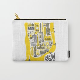 Manhattan New York Map Carry-All Pouch