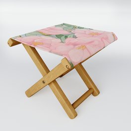 Watercolor Magnolia Folding Stool