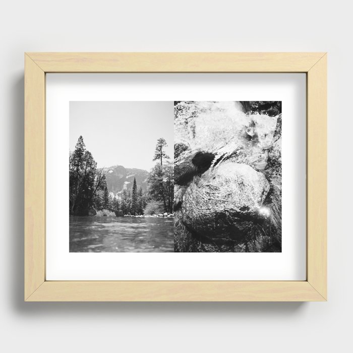 Yosemite Stream Recessed Framed Print