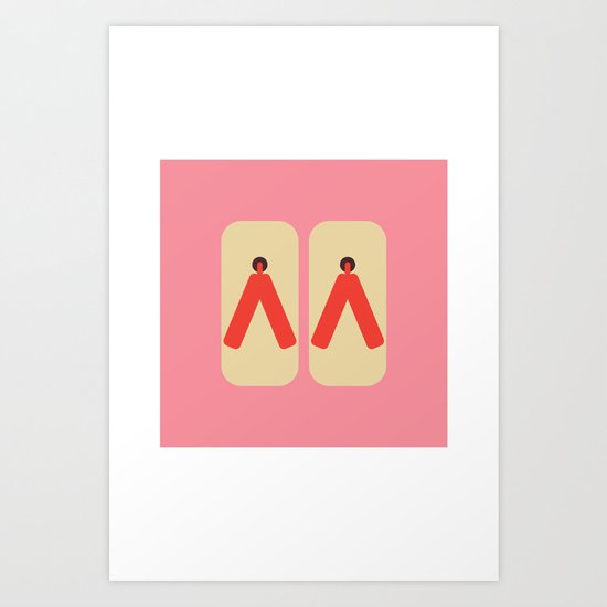 Japan Geta Art Print