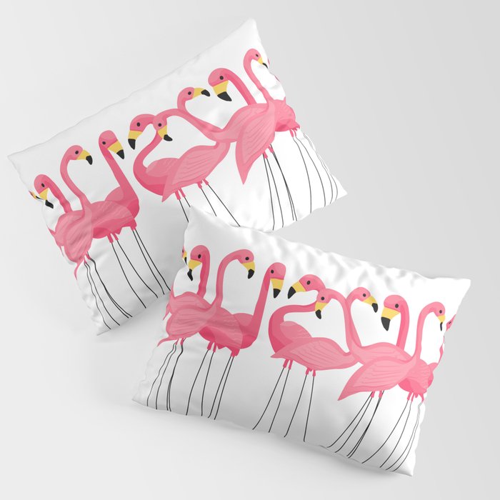 Cuban Pink Flamingos Pillow Sham