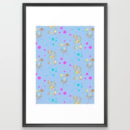 Lily White's Party- Party Birds 5 Framed Art Print
