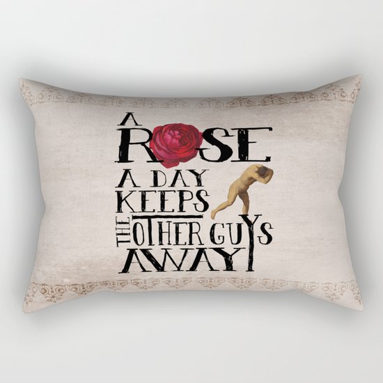 A Rose A Day Rectangular Pillow