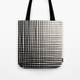Horizontal & Vertical Lines Tote Bag