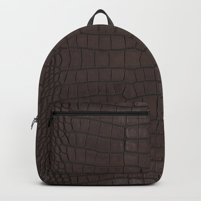 Alligator print backpack hot sale