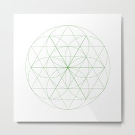 #129 Abloom – Geometry Daily Metal Print | Graphic Design, Abstract, Vector 