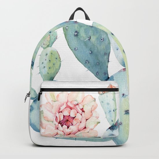 Cactus 2 White #society6 #buyart Backpack