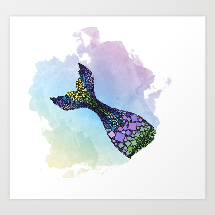 Mermaid Tail Abstract Sea Ocean Life Fantasy 57 Montgomery