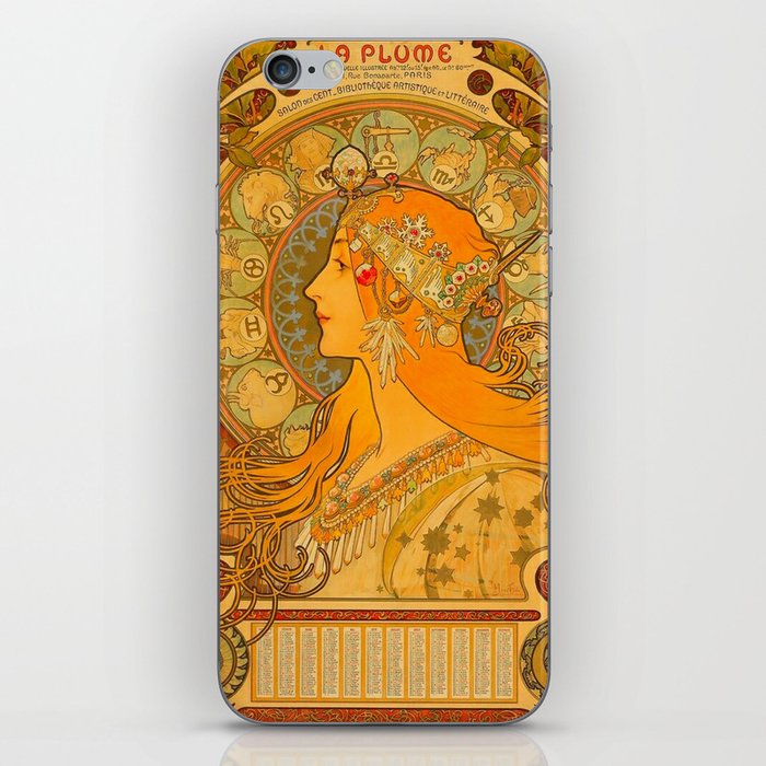 Alphonse Mucha zodiac  iPhone Skin