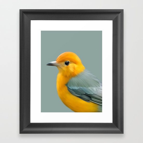 Yellow Finch Framed Art Print