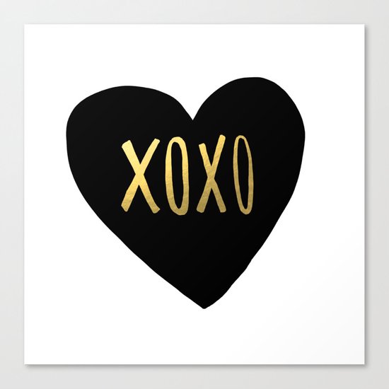 XOXO x Gold Canvas Print
