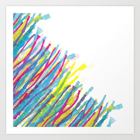 stripes in the wind Art Print