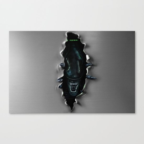 ...end of transmission.-* Canvas Print