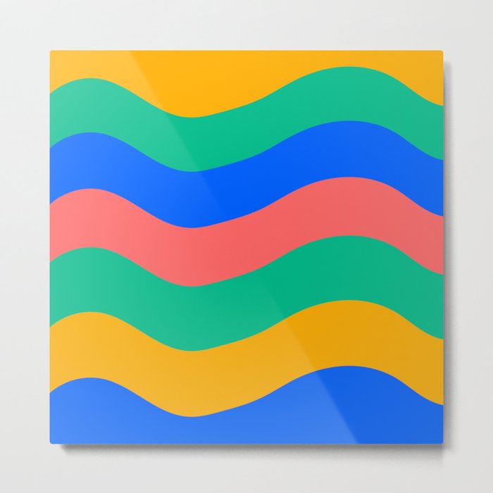 Colorful waves 3 Metal Print
