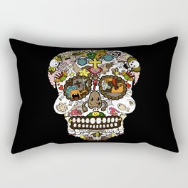 El dia de los muertos (Skull) Rectangular Pillow