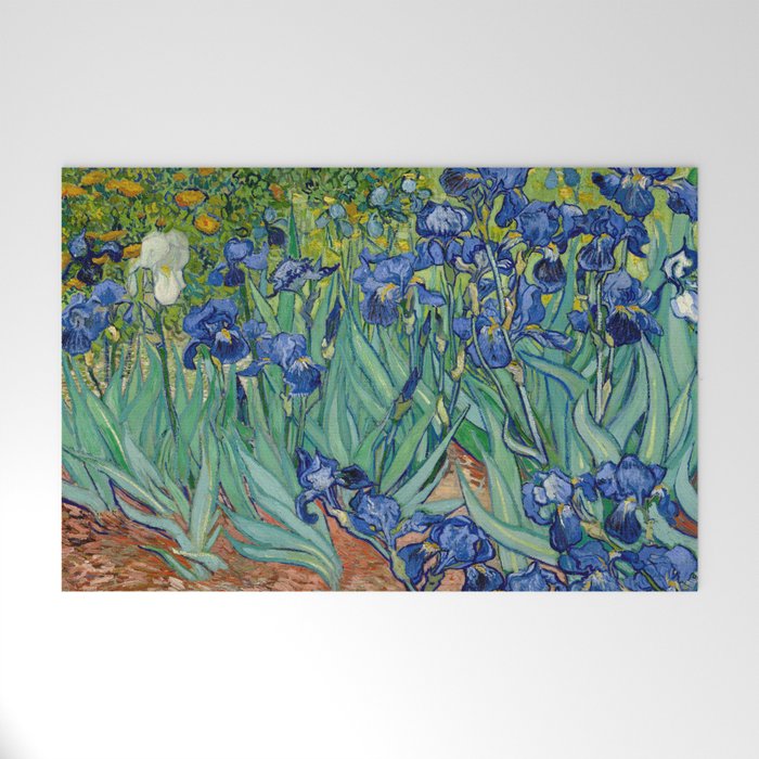 Vincent Van Gogh - Irises Welcome Mat