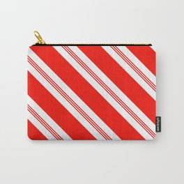 Candy Cane Stripes Holiday Pattern Carry-All Pouch